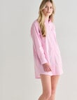 Mineral Sleep Stripe Nightshirt, Pink product photo