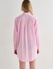 Mineral Sleep Stripe Nightshirt, Pink product photo View 02 S