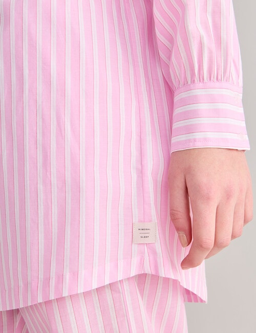 Mineral Sleep Stripe Nightshirt, Pink product photo View 06 L