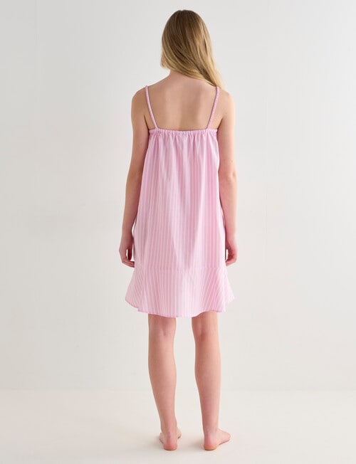 Mineral Sleep Stripe Nightie, Pink product photo View 02 L