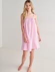 Mineral Sleep Stripe Nightie, Pink product photo View 03 S