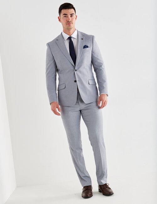 Laidlaw + Leeds Puppytooth Tailored Jacket, Light Blue product photo View 05 L