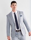 Laidlaw + Leeds Puppytooth Tailored Jacket, Light Blue product photo View 06 S