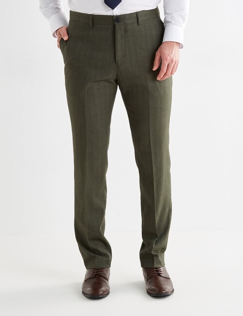 Laidlaw + Leeds Textured Tailored Pant, Green product photo