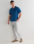 L+L Ziggy Linen Blend Shirt, Navy product photo View 03 S