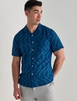 L+L Ziggy Linen Blend Shirt, Navy product photo View 05 S