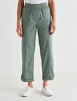 Ella J Cargo Roll Up Pants, Khaki product photo View 05 S