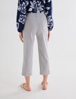 Ella J Pull-On Button Crop Pants, Stone product photo View 02 S