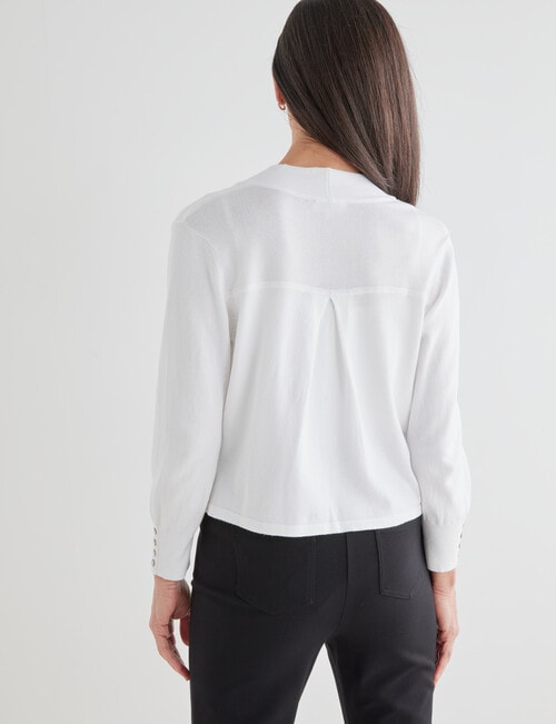 Ella J Bolero Cardigan, White product photo View 02 L