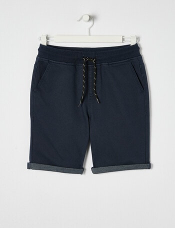 No Issue Rib Waist Short, Navy product photo