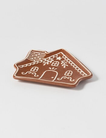 Christmas Shop Gingerbread Side Plate, 19cm, Brown product photo