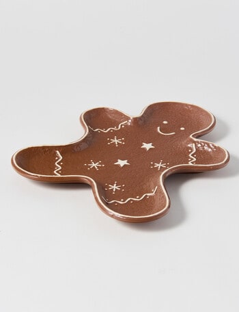 Christmas Shop Gingerbread Serve Platter, 28cm, Brown product photo