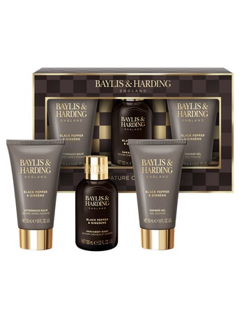 Baylis and Harding Black Pepper & Ginseng Men's Mini Trio Gift Set product photo