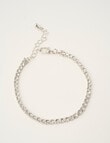 Harlow Single Row Diamante Bracelet, Imitation Silver Tone product photo View 03 S