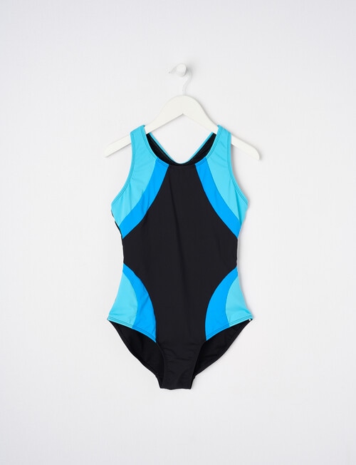 Wavetribe 1 Piece Swimsuit Colourblock, Ocean product photo