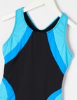 Wavetribe 1 Piece Swimsuit Colourblock, Ocean product photo View 03 S