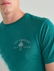 Tarnish Venice Tie dye Tee, Green product photo View 04 S