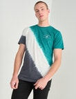 Tarnish Venice Tie dye Tee, Green product photo View 05 S