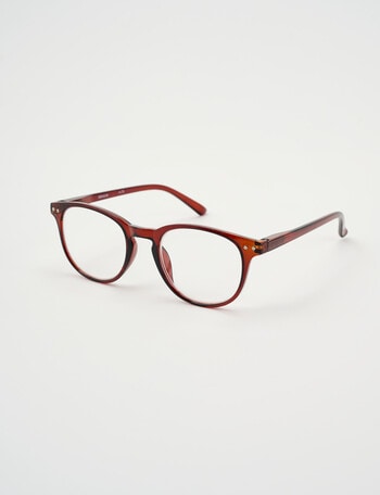 Zoom Reading Glasses, Flare Brown product photo