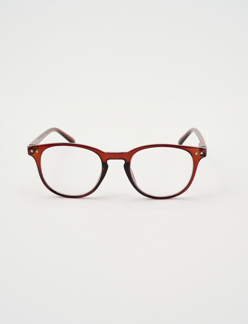 Zoom Reading Glasses, Flare Brown product photo View 03 L