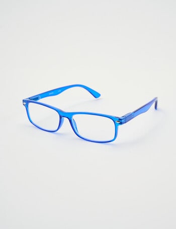 Zoom Horn Rimmed Reading Glasses, Cobalt product photo