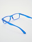 Zoom Horn Rimmed Reading Glasses, Cobalt product photo View 05 S