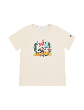 Champion Kids Graphic Tee, White Ferrari product photo