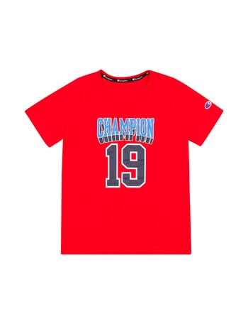 Champion Kids Graphic Tee, Vermillion product photo