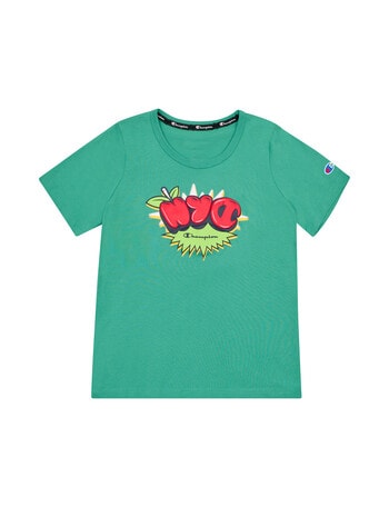 Champion Kids Graphic Tee, Emerald Sea product photo