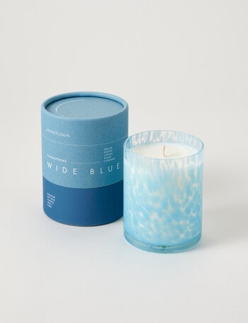 Home Fusion Atmosphere Wide Blue Candle product photo