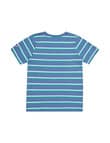 Champion Kids Stripe Tee, Antique Blue, White & Emerald product photo View 02 S