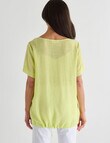 Ella J Drawstring Top, Citron product photo View 02 S