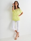 Ella J Drawstring Top, Citron product photo View 03 S