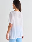 Ella J Drawstring Top, White product photo View 02 S