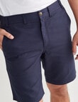 Gasoline Pique Elastic Waist Shorts, Slate product photo View 04 S