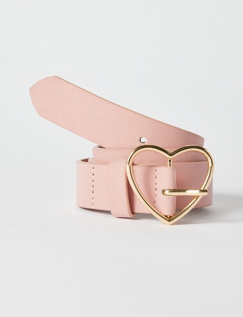 Mac & Ellie Heart Belt, Pink product photo