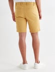 Gasoline Pique Elastic Waist Shorts, Mustard product photo View 02 S