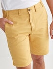 Gasoline Pique Elastic Waist Shorts, Mustard product photo View 04 S