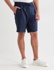 Gasoline Linen Shorts, Slate product photo