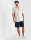 Gasoline Linen Shorts, Slate product photo View 03 S