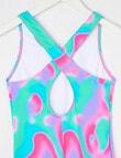 Wavetribe Tie Dye 1-Piece Swimsuit, Bright product photo View 02 S