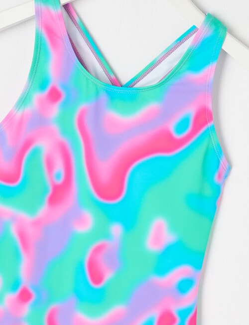 Wavetribe Tie Dye 1-Piece Swimsuit, Bright product photo View 03 L