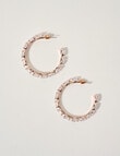 Harlow Radiant Sparkle Large Hoops, Rose Gold Tone product photo View 02 S