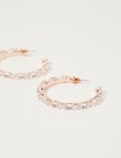 Harlow Radiant Sparkle Large Hoops, Rose Gold Tone product photo View 04 S