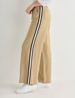 Whistle Sport Stripe Regular Length Jog Pant, Camel product photo