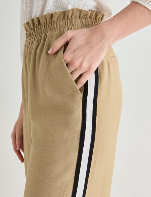 Whistle Sport Stripe Regular Length Jog Pant, Camel product photo View 04 L