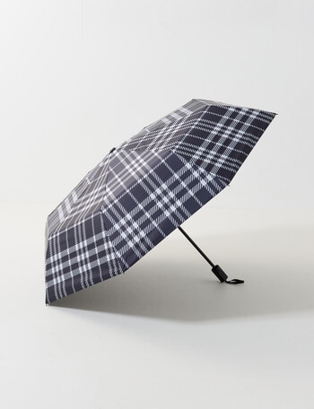 Xcesri Printed Umbrella, Black Check product photo