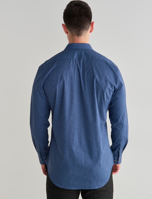 L+L All Over Printed Shirt, Smokey Blue product photo View 02 L