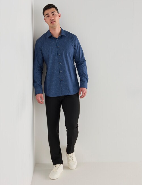 L+L All Over Printed Shirt, Smokey Blue product photo View 03 L