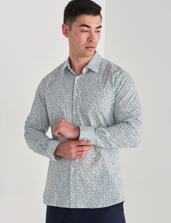 L+L All Over Printed Shirt, Multi Floral White product photo